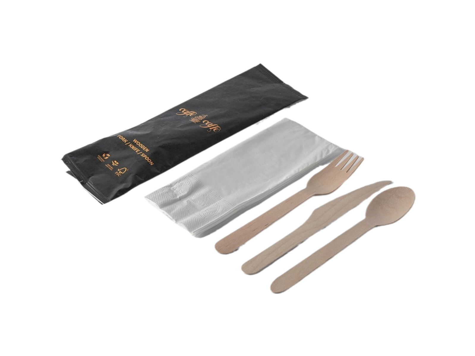 Cutlery Set with Fork, Knife & Tissue