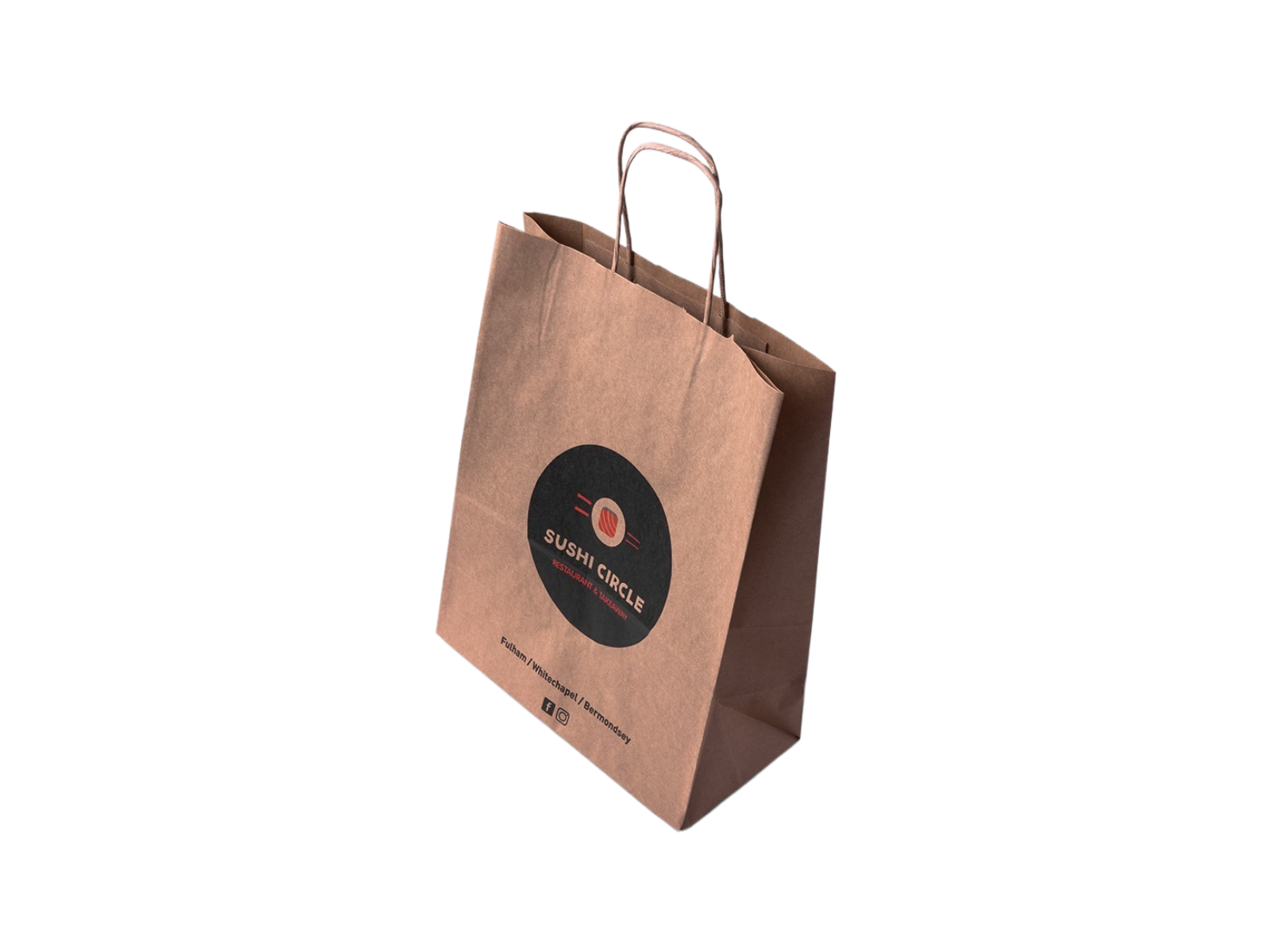 Paper Bag with Twisted Handles