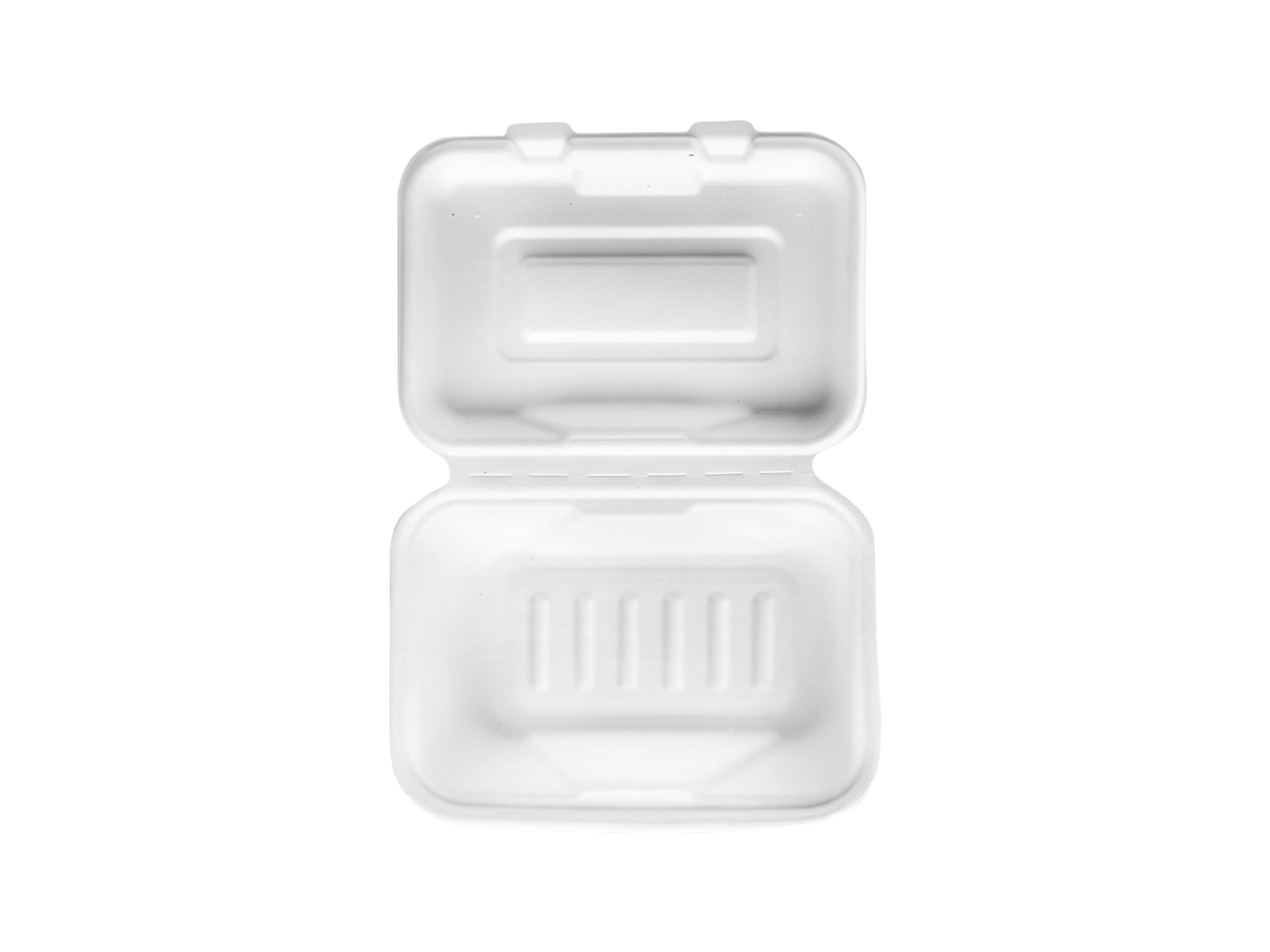 Baggasse Clamshell Food Boxes - 6.5"