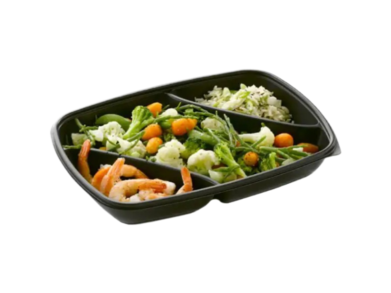 3 Compartment Food Container (175/600/200ml)