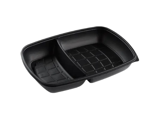 2 Compartment Large Food Container without Lid