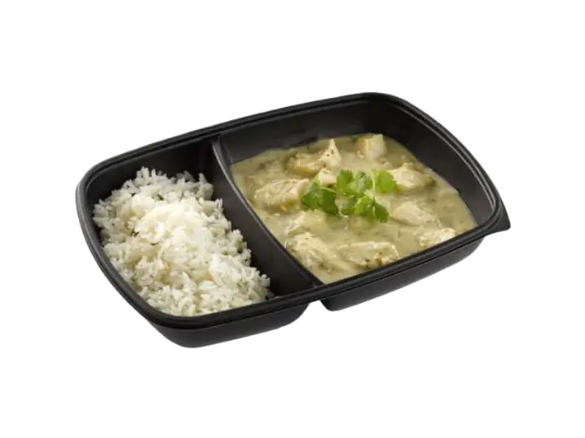 2 Compartment Large Food Container without Lid