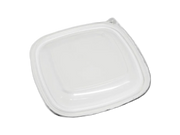 500/750ml Flat PP Lids for Microwaveable Square Tray